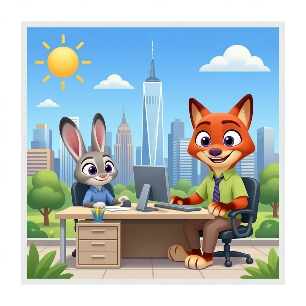 zootopia office station emoji