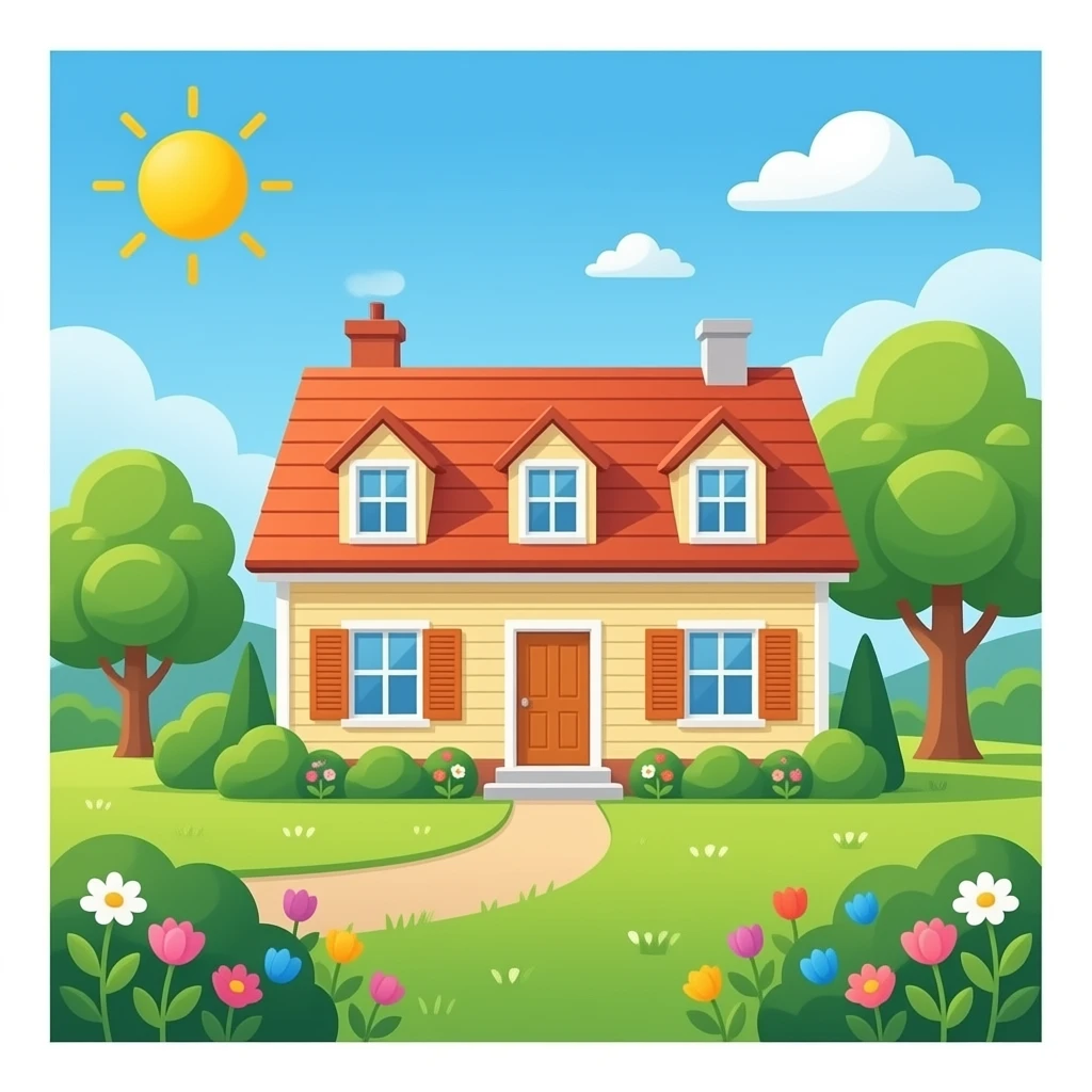 casa hermosa emoji