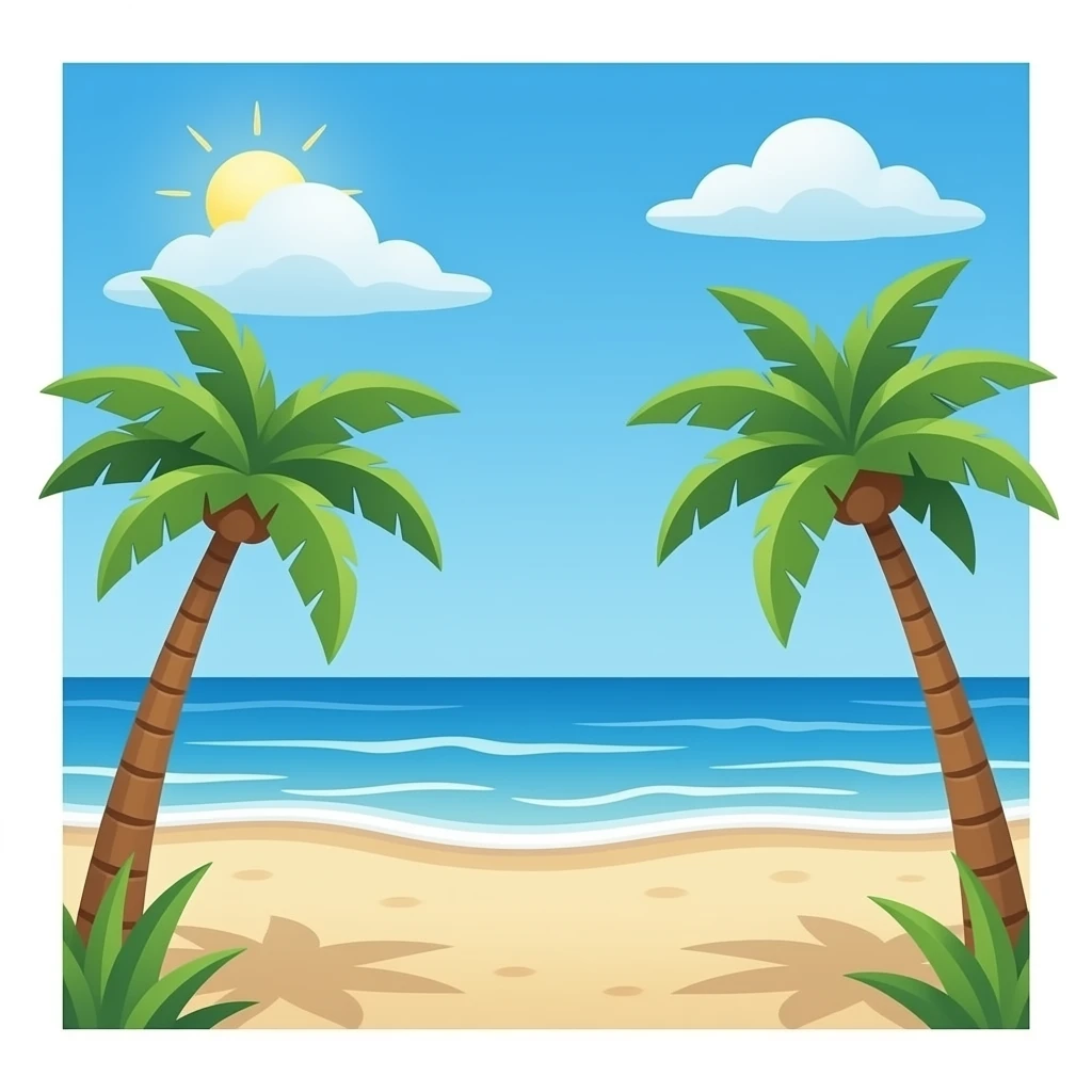 Beach emoji