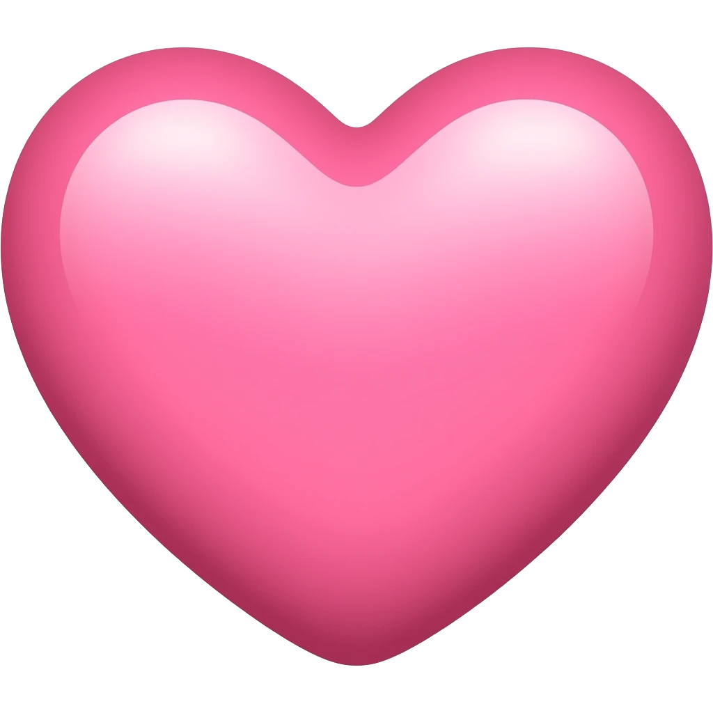 Pink heart emoji | AI Emoji Generator