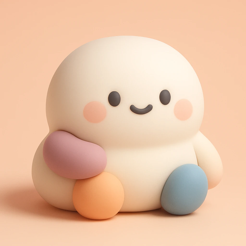 Create attached in mochi style emoji