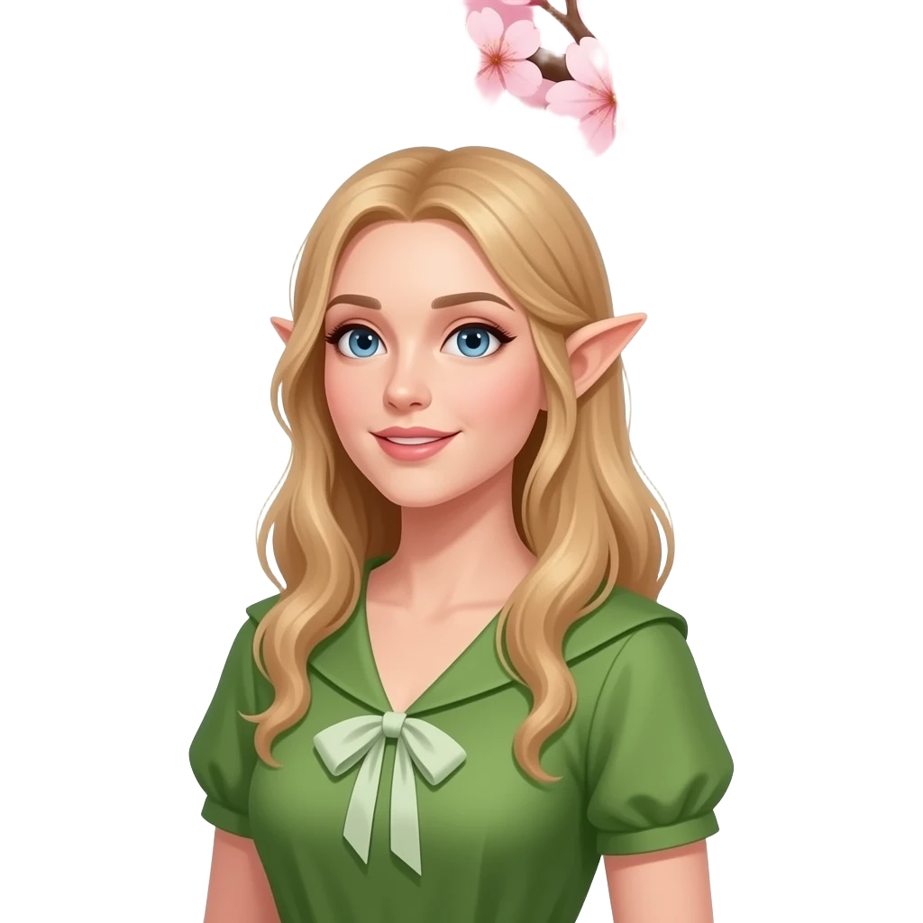 🧝🏻‍♀️🌸🌳🦋🌞 emoji