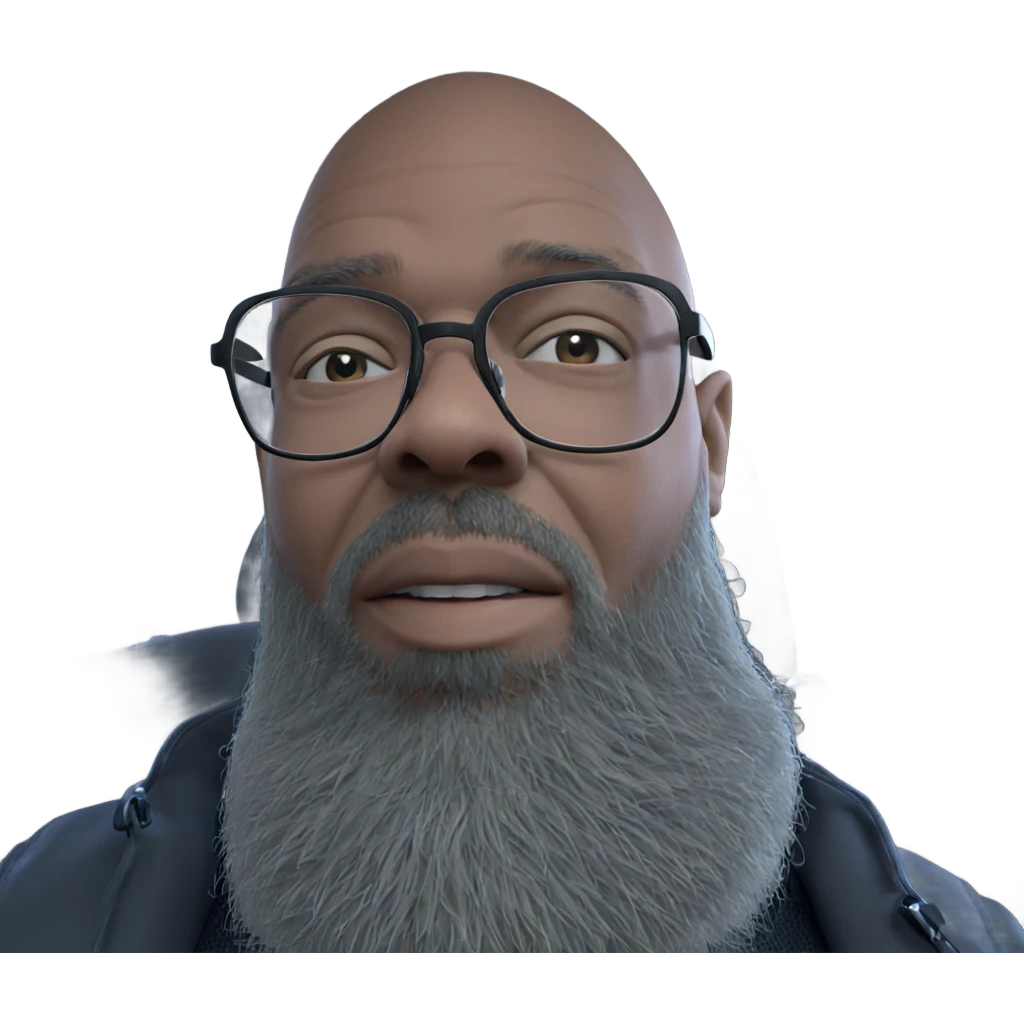 bald man with glasses emoji