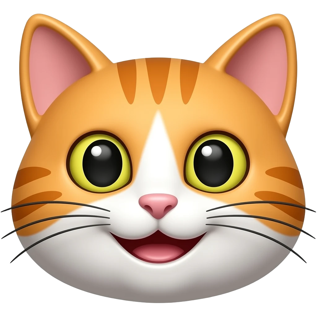 हंसती हुई बिल्ली का इमोजी बनाओ emoji
