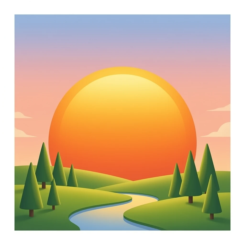 sunrise emoji