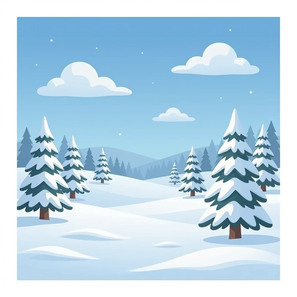 Snowed ground square emoji