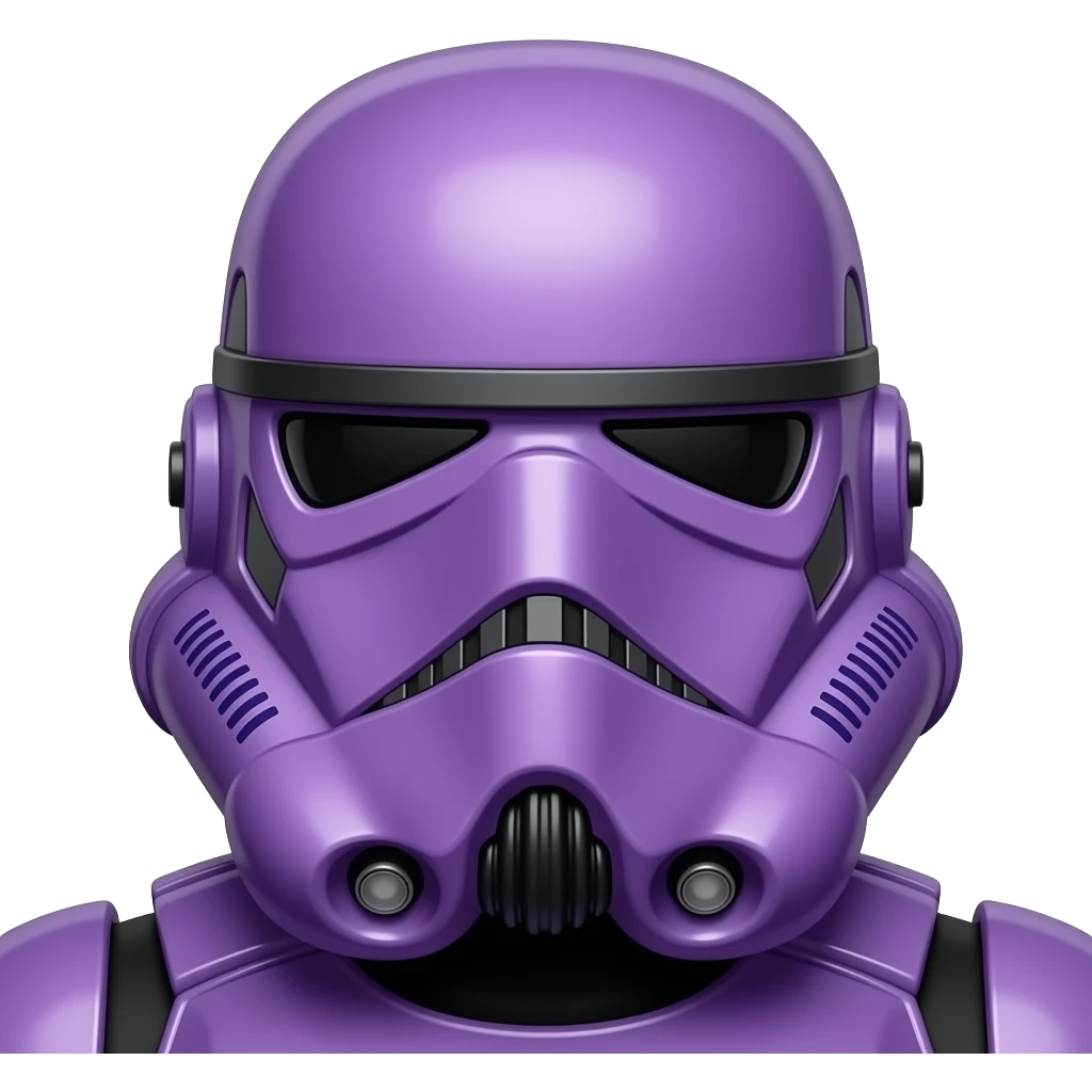 Purge Trooper from Star Wars Pinta el casco de color morado emoji