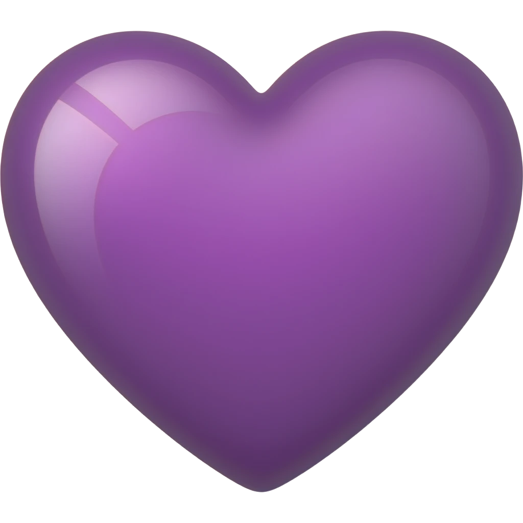 corazon morado emoji