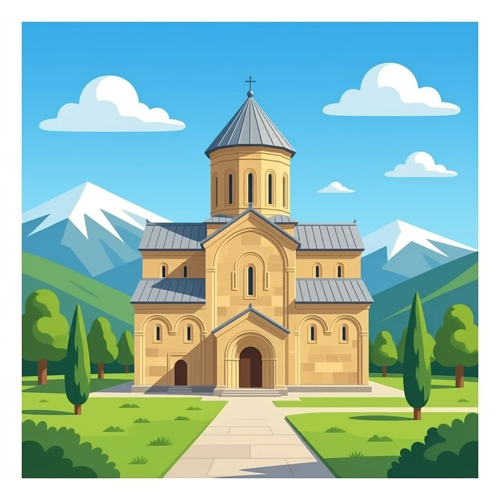 Alverdi Monastery in Akhmeta, Georgia emoji