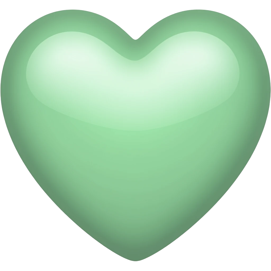 Light green heart emoji