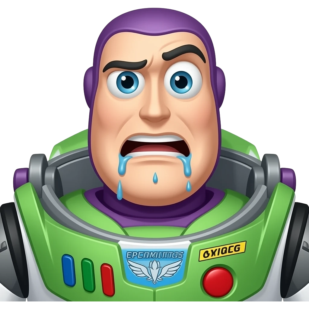 vomiting, diarrhea, epidemic: Buzz Lightyear emoji
