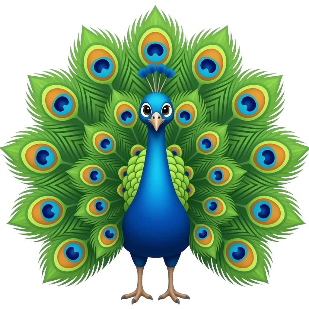 Peacock emoji
