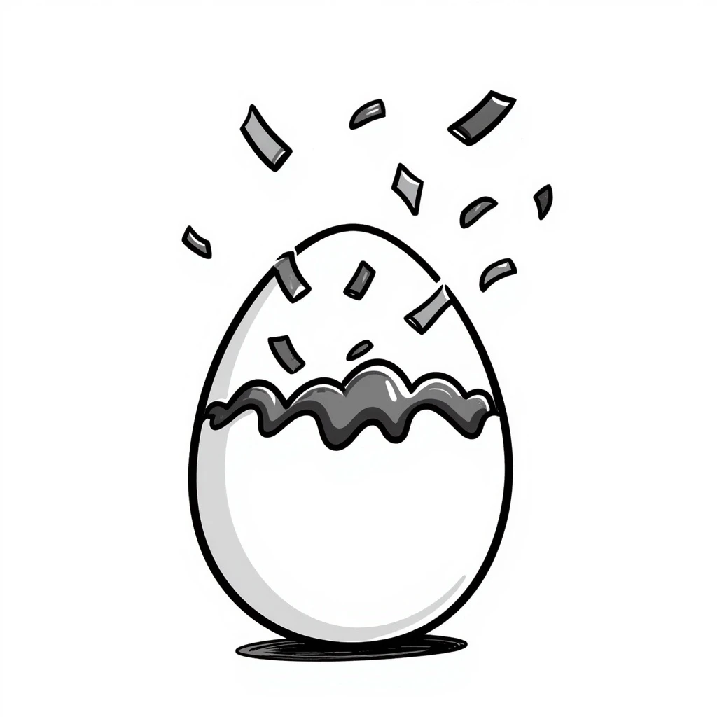 Confetti egg emoji