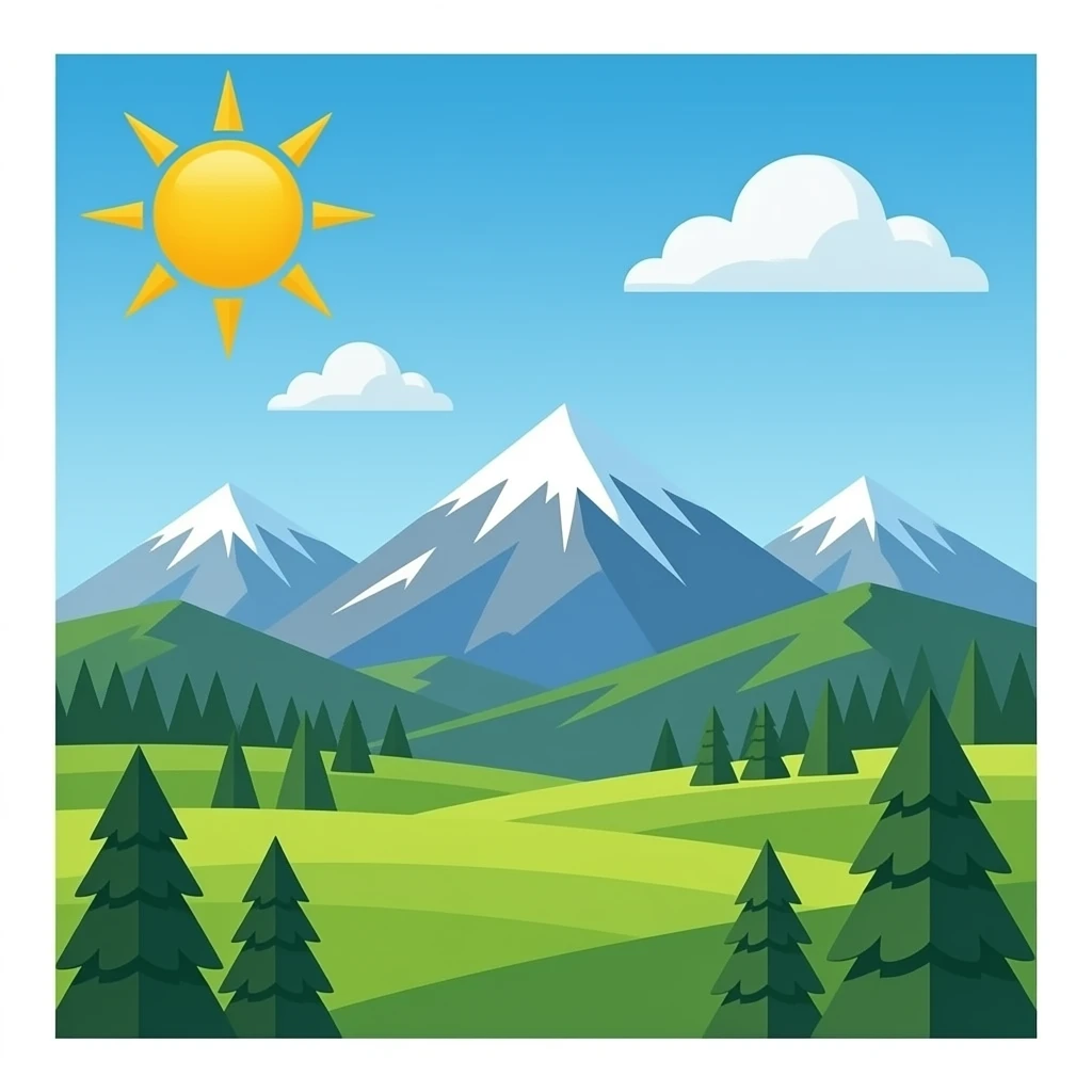 Montana mountains emoji