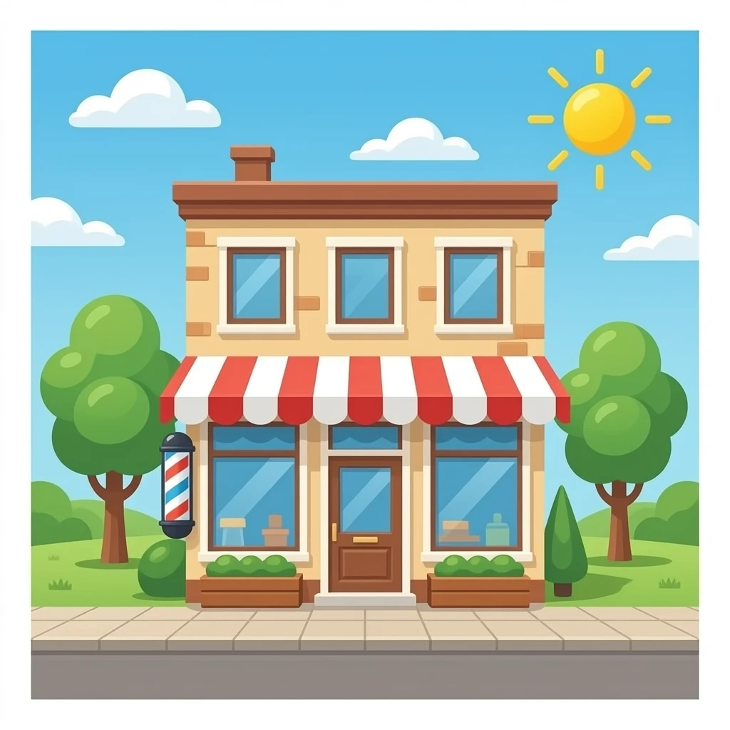barber shop no background emoji