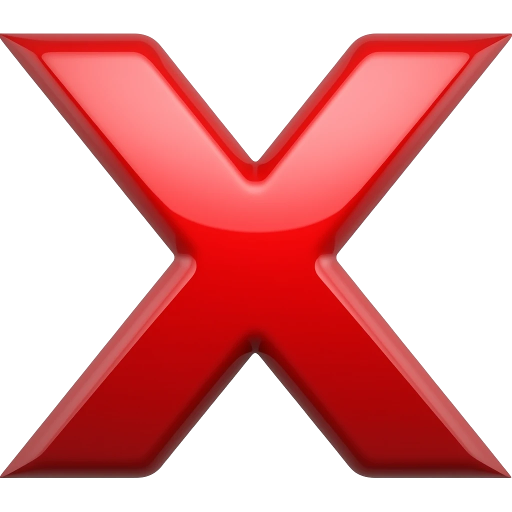 red x emoji