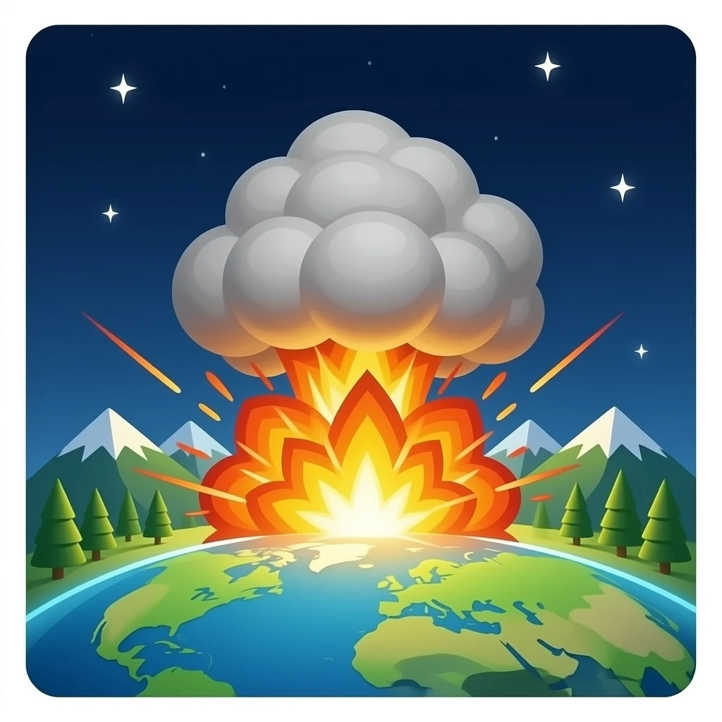 Exploding Earth emoji