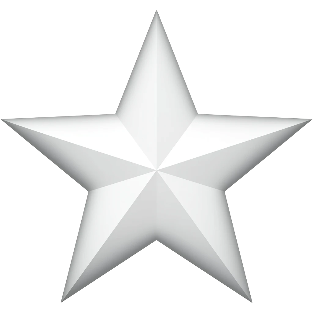 white 8 pointed shape emoji
