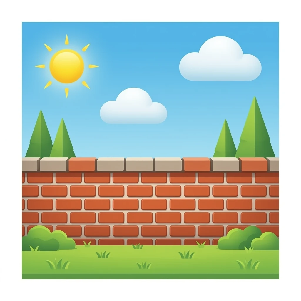 a brick wall emoji