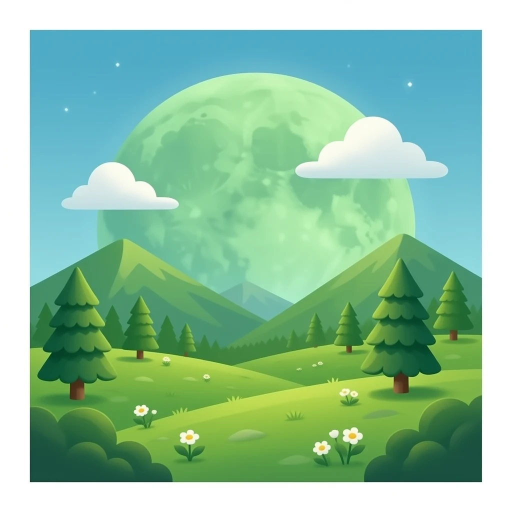 green moon emoji