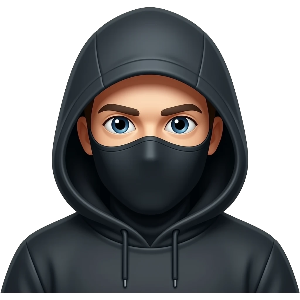 A disguised hacker emoji