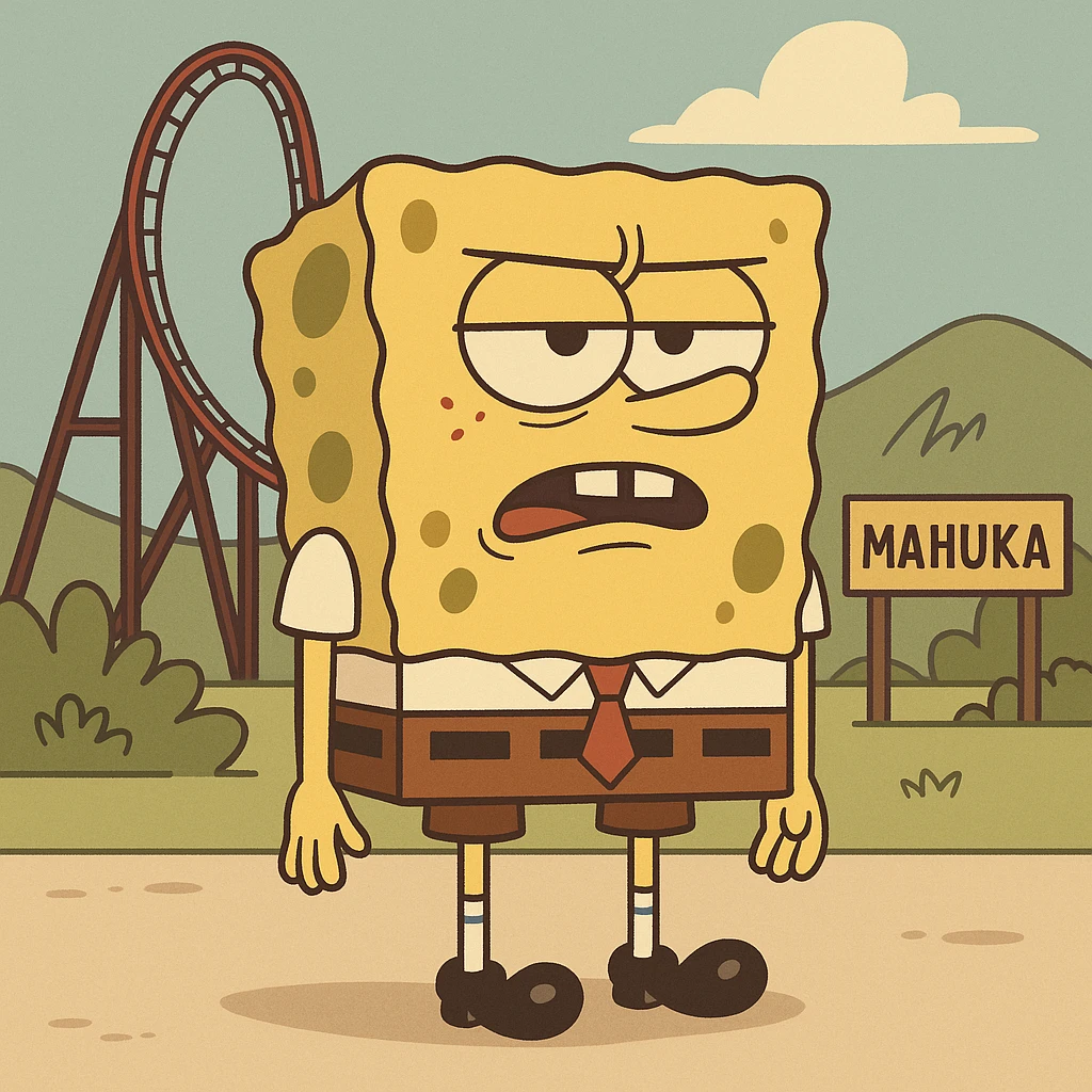 spongebob  dans mahuka ( walibi rhones alpes ) emoji