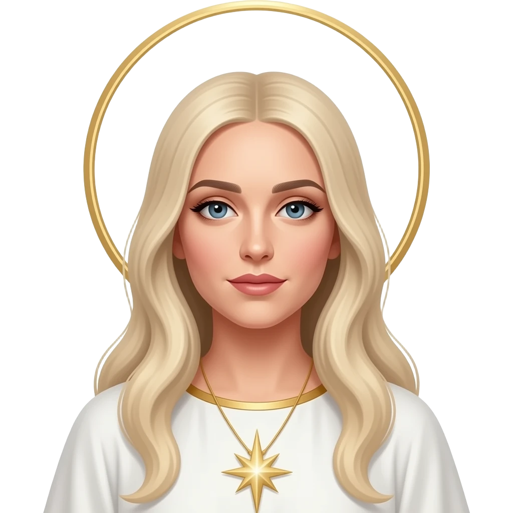 lady gaga as a saint emoji