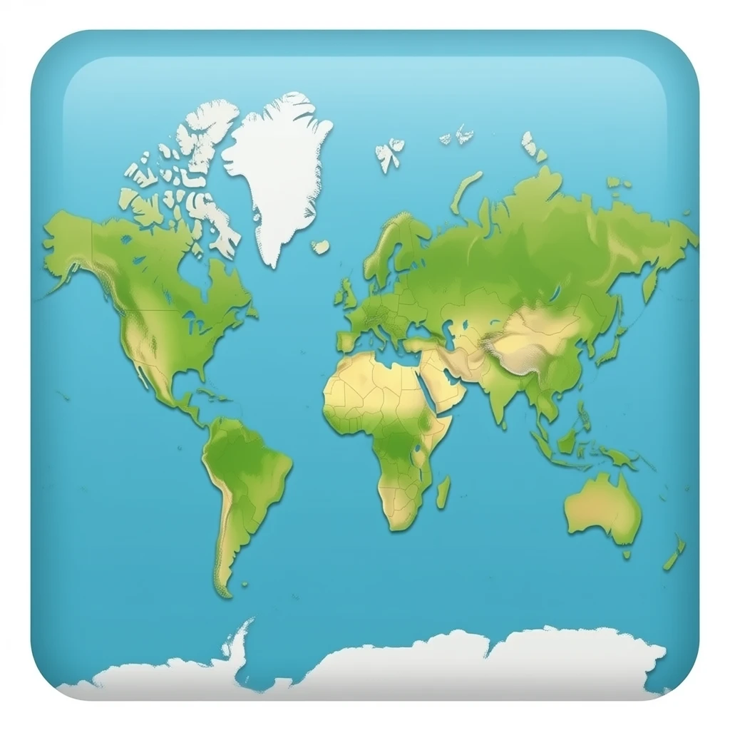in a map emoji