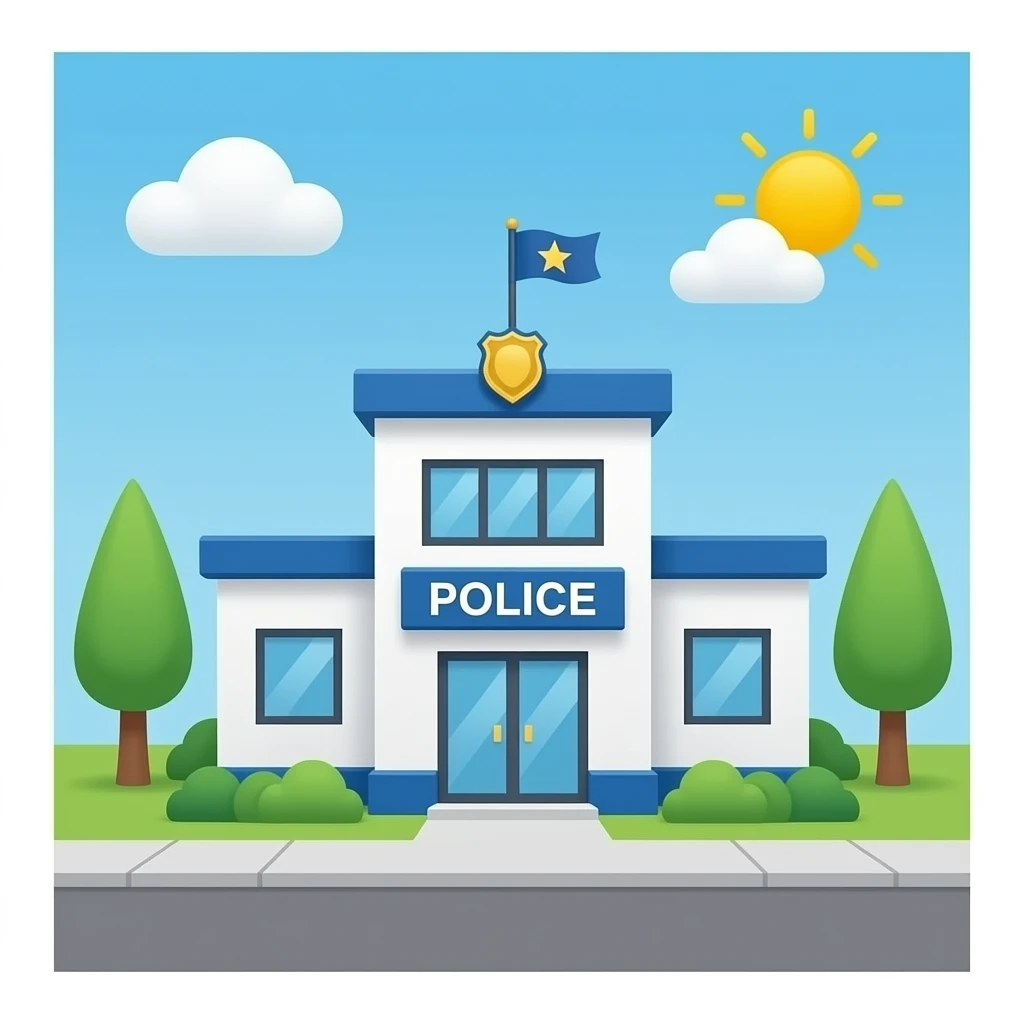 Police station emoji