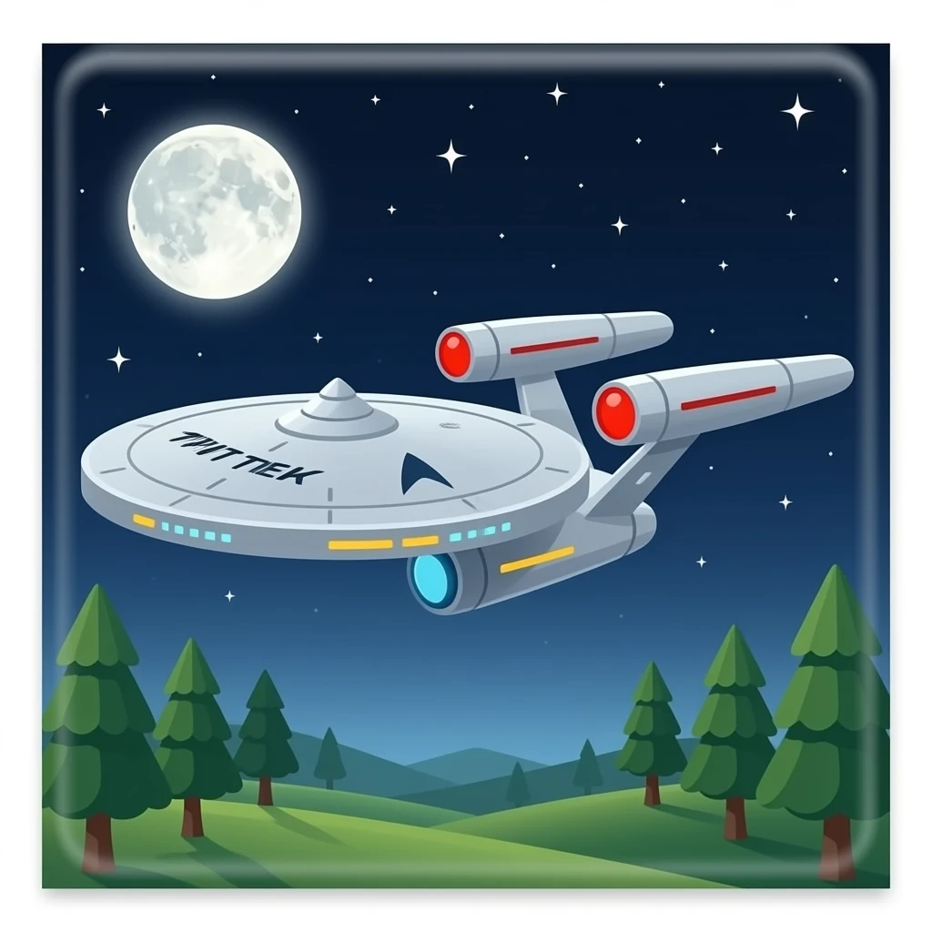 StarTrek starship enterprise emoji