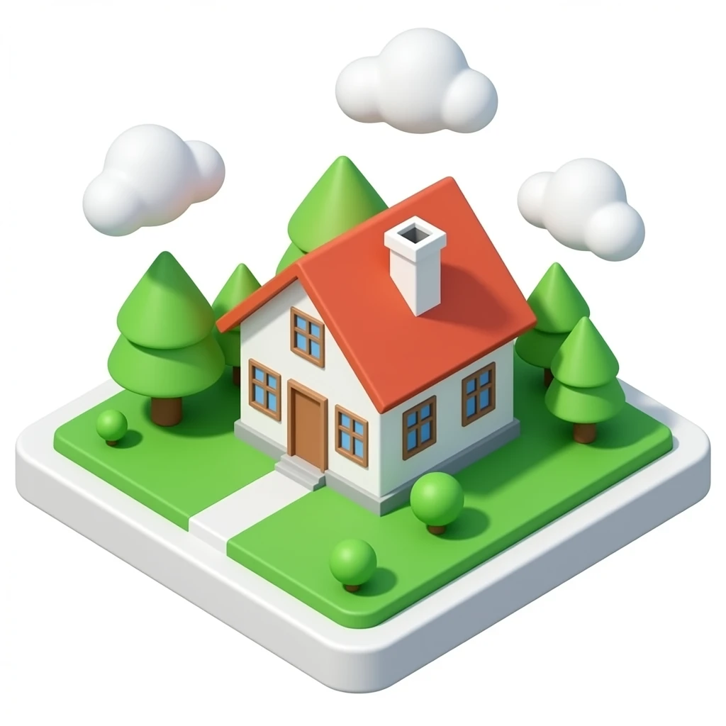 casa 3d emoji