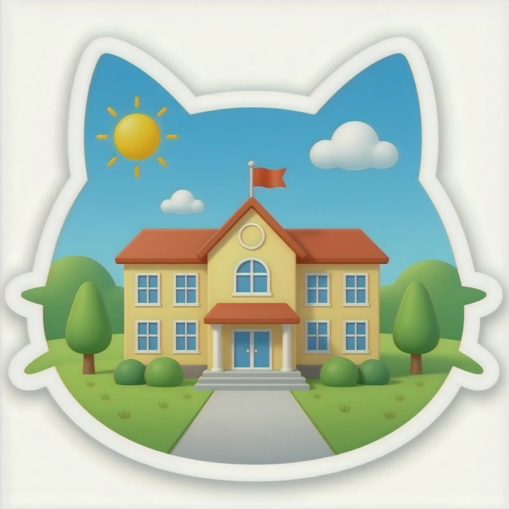 Зроби школу у вигляди кота emoji