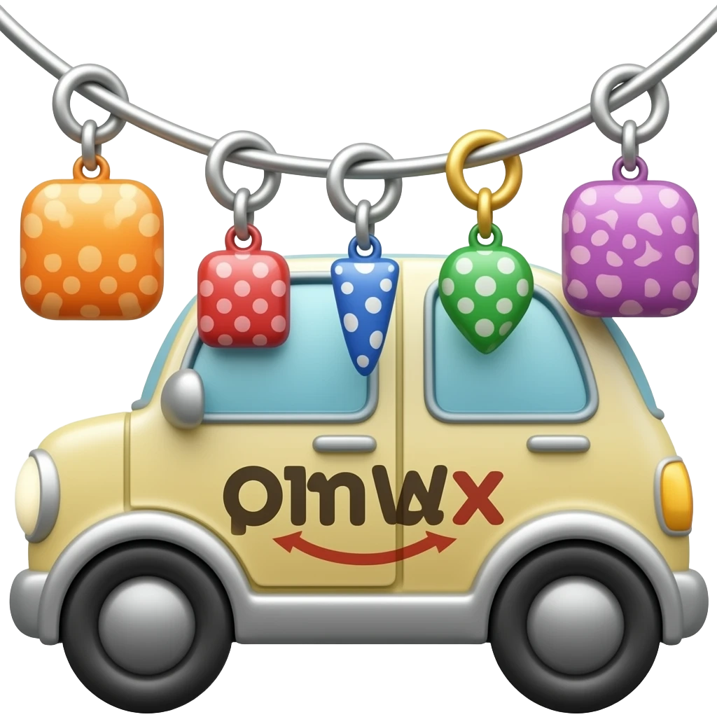 car hanging charms emoji