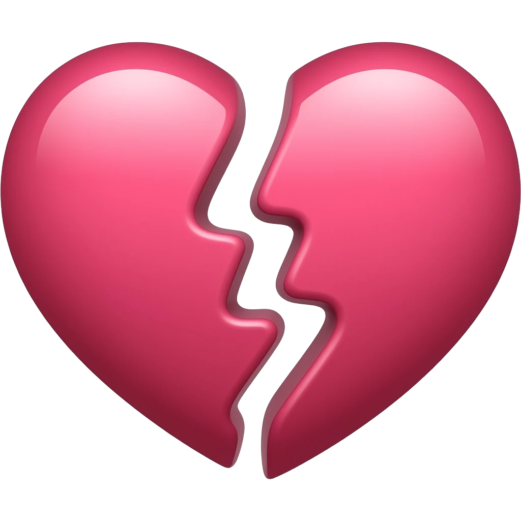 Heart Spilt In Two emoji