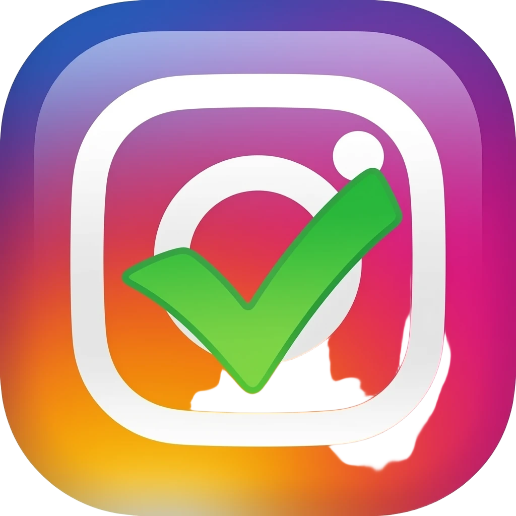 Create a emoji of Instagram blue tick emoji