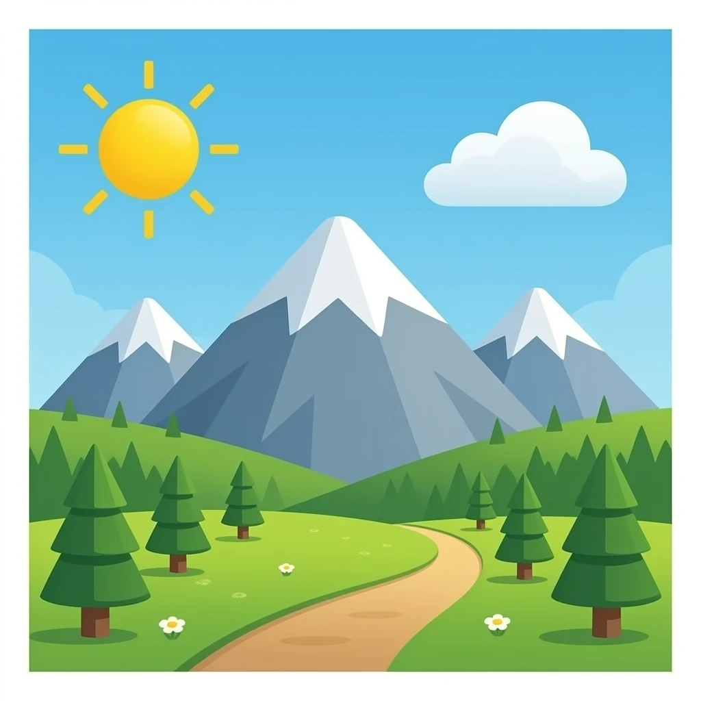 Mountain emoji