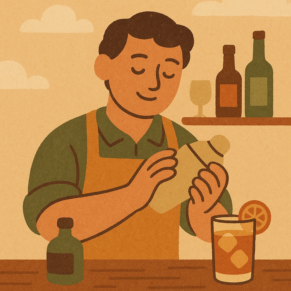 bartender mixing drinks emoji