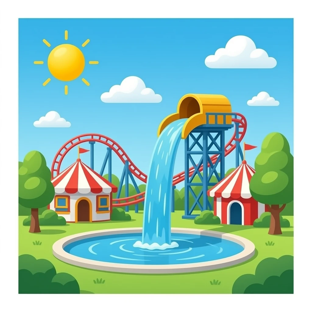 amusement park Drop Tower emoji