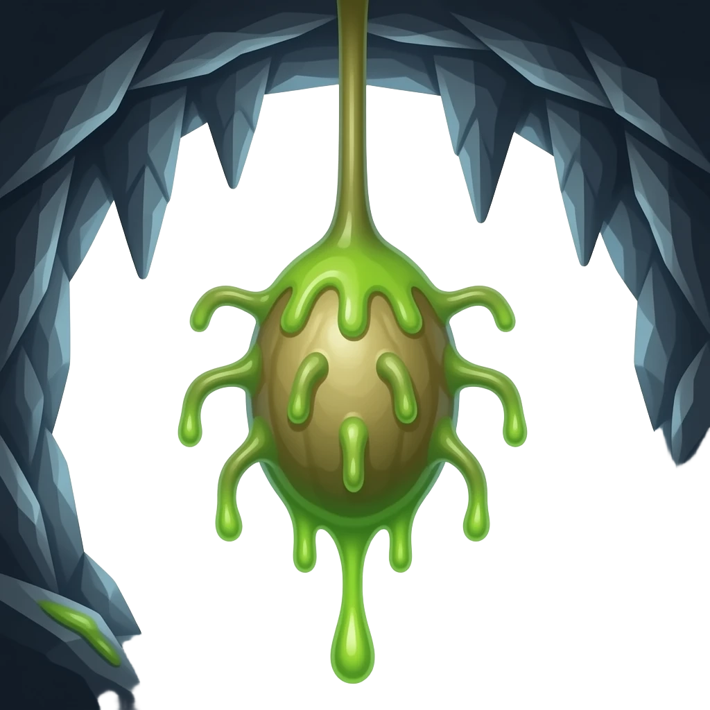 hanging gunk seed from deep rock galactic emoji | AI Emoji Generator
