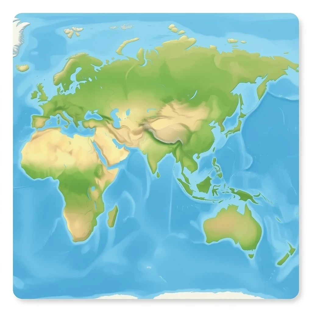 asia map emoji