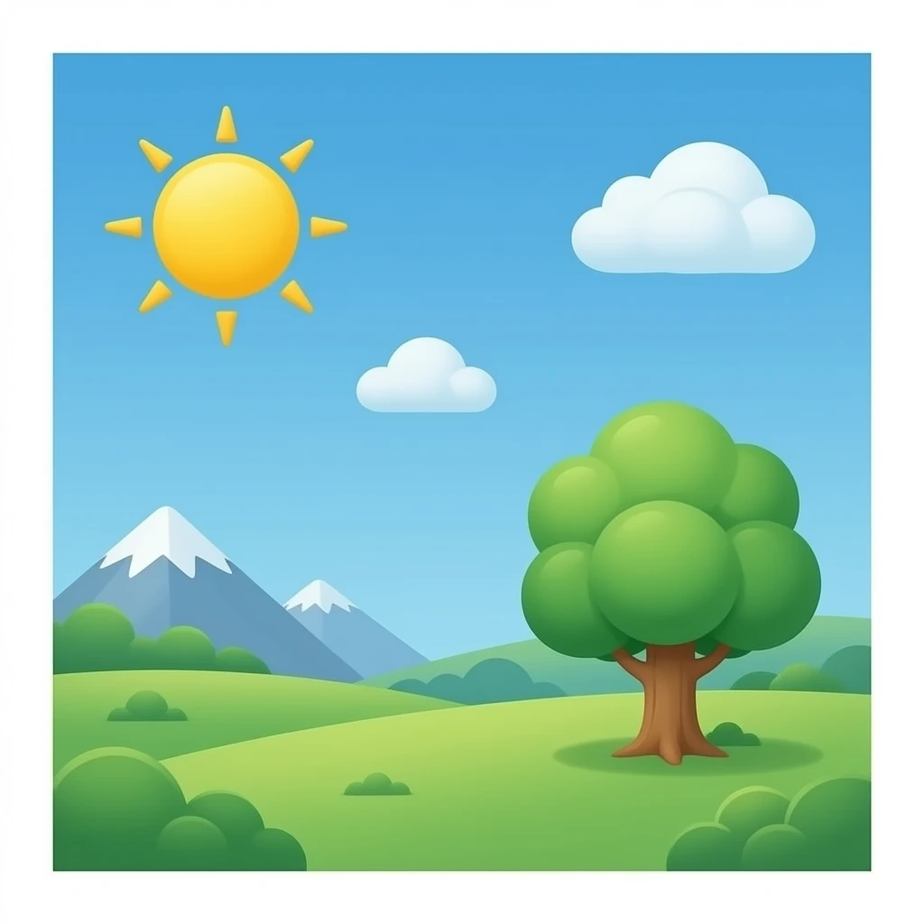 blue and gold small tree emoji