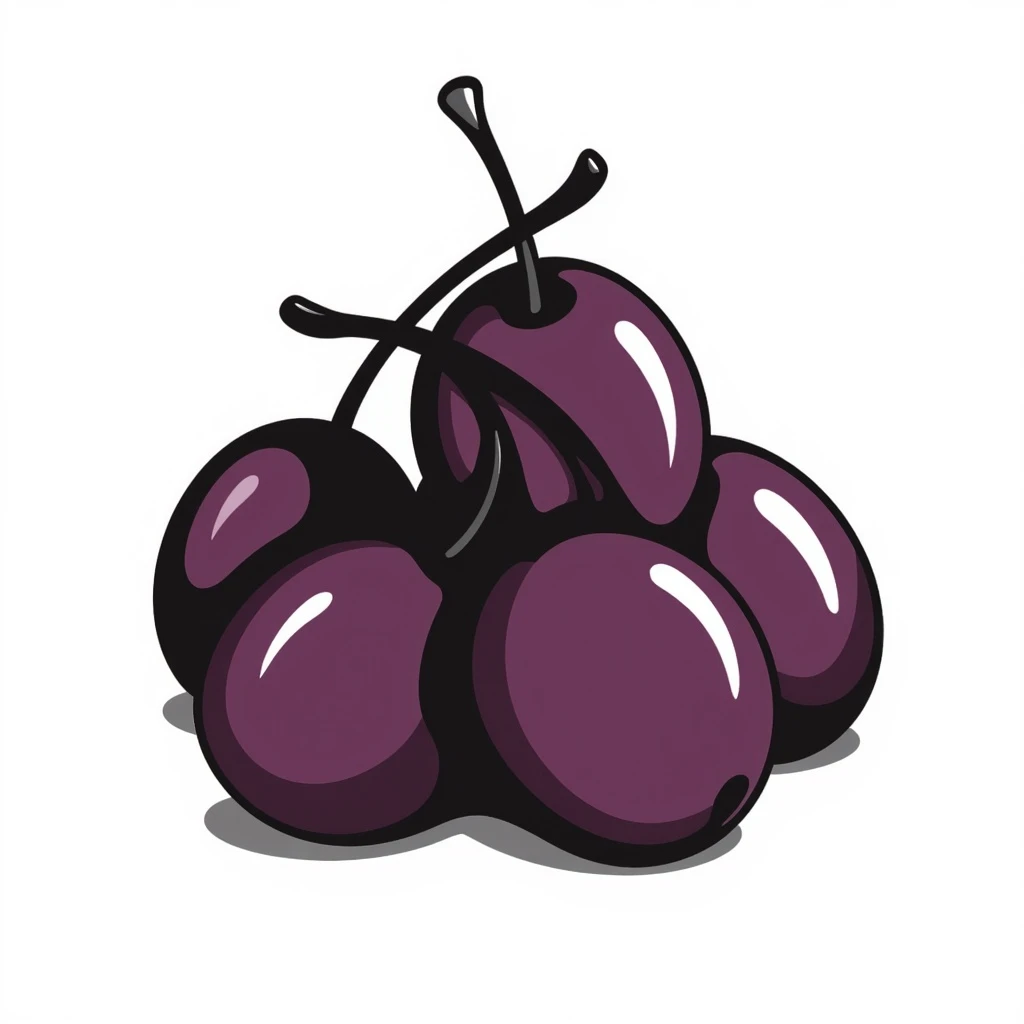 Plums emoji