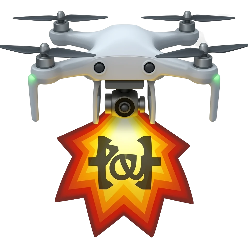 FPV with explosive dropper emoji