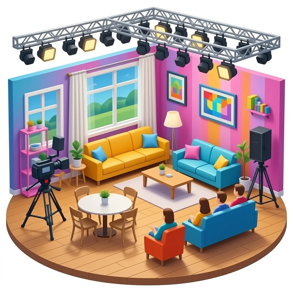 sets for reality show emoji