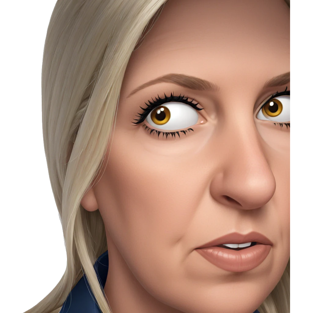 stunning blonde girl portrait emoji