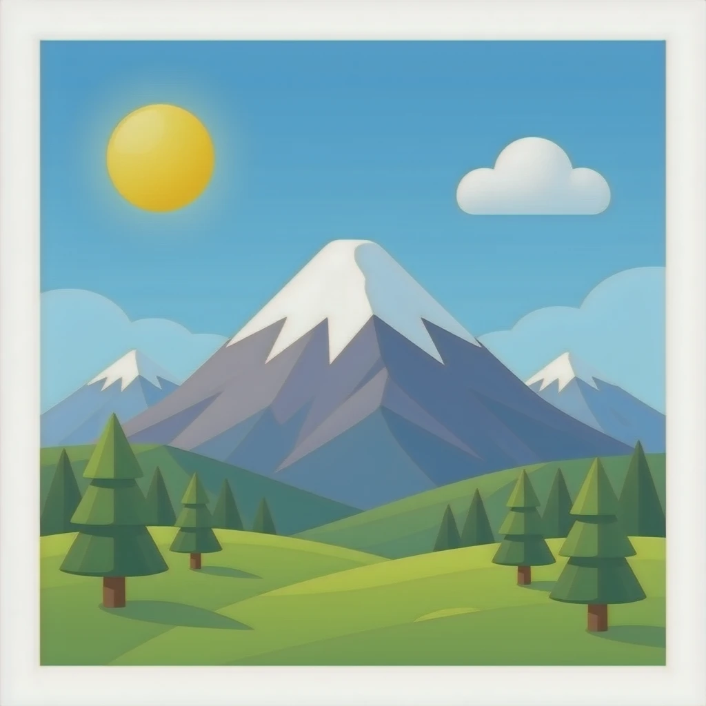 mountain peak emoji
