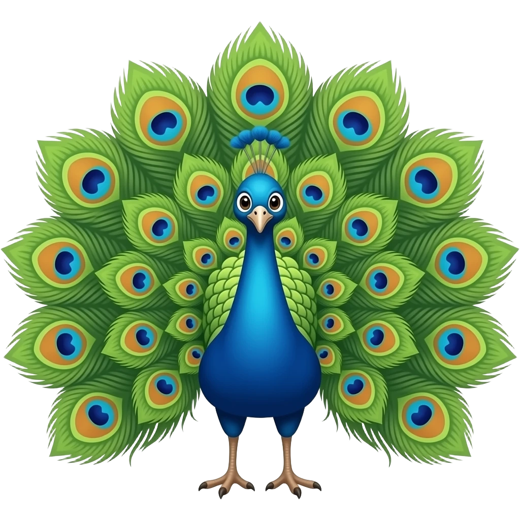 Peacock emoji