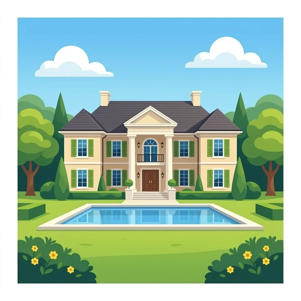 Mega mansion emoji