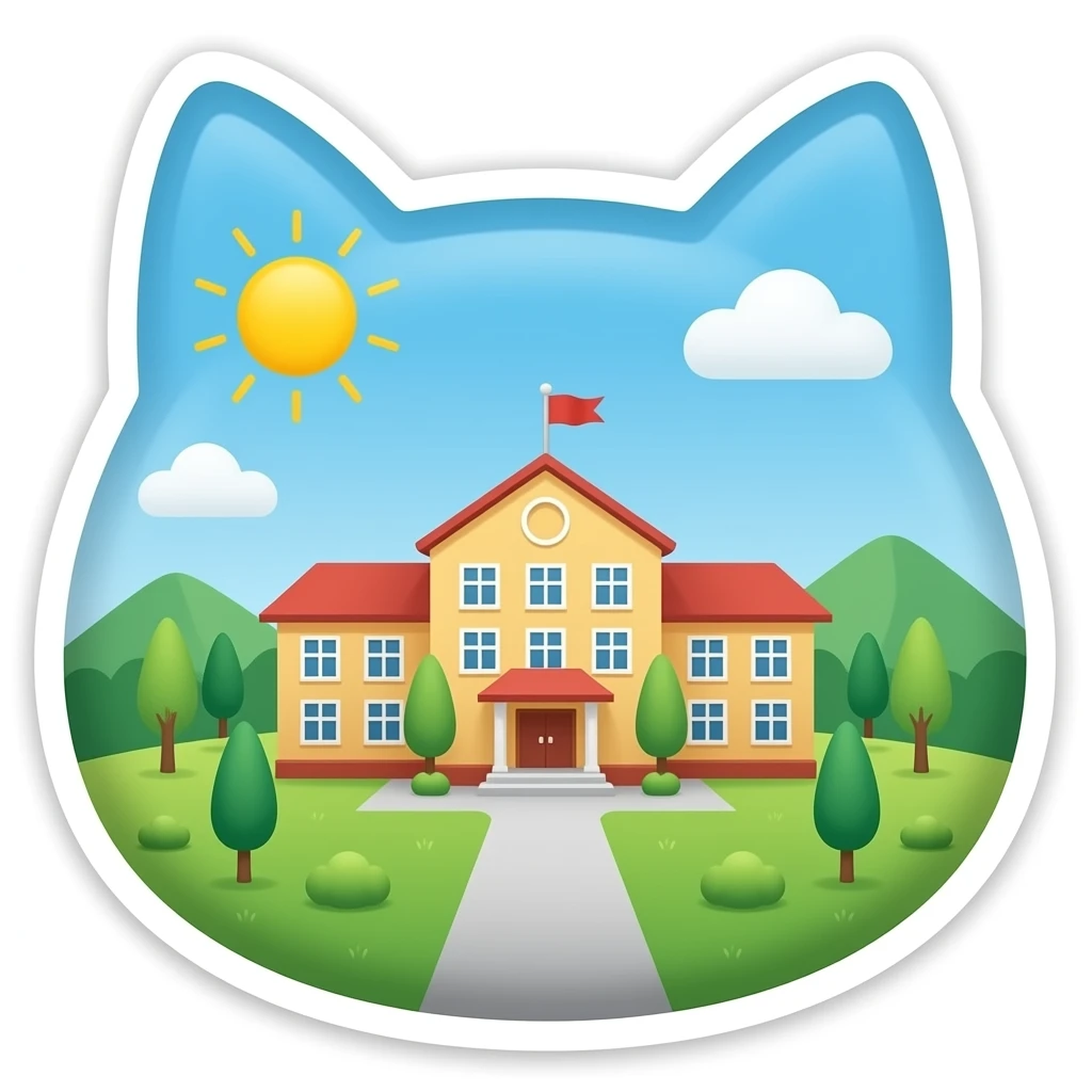 Зроби школу у вигляди котика?..... emoji