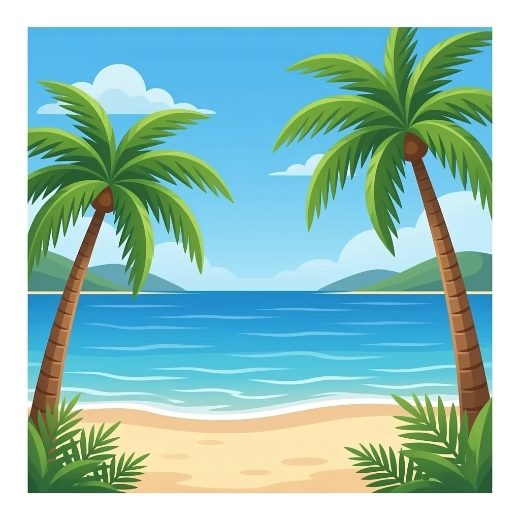 vacations beach emoji